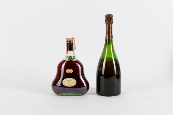 Hennessy, Cognac Hennessy XO Krug, Champagne Grand Cuve  - Asta Vini Pregiati e da Collezione - Associazione Nazionale - Case d'Asta italiane
