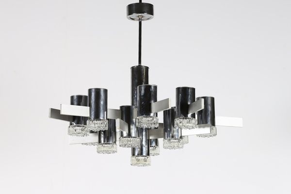 SCIOLARI GAETANO (1927 - 1994) : Lampada a sospensione anni '60.  - Asta ASTA 291 - DESIGN (online) - Associazione Nazionale - Case d'Asta italiane