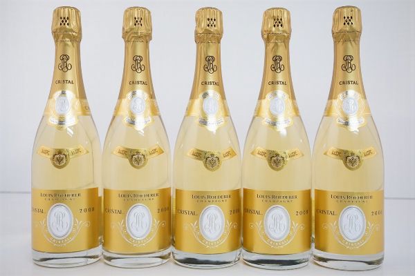 Cristal Louis Roederer 2008  - Asta VINI PREGIATI E DISTILLATI DA COLLEZIONE - Associazione Nazionale - Case d'Asta italiane