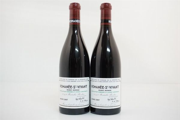 Romanée St-Vivant Morey-Monge Domaine de la Romanée Conti 2007  - Asta VINI PREGIATI E DISTILLATI DA COLLEZIONE - Associazione Nazionale - Case d'Asta italiane