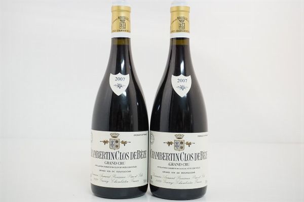 Chambertin Clos de Bèze Domaine Armand Rousseau 2007  - Asta VINI PREGIATI E DISTILLATI DA COLLEZIONE - Associazione Nazionale - Case d'Asta italiane