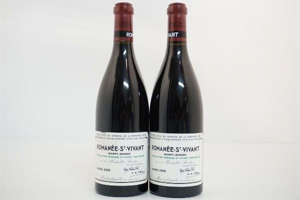 Romanée Saint-Vivant Morey-Monge Domaine de la Romanée Conti 2006  - Asta VINI PREGIATI E DISTILLATI DA COLLEZIONE - Associazione Nazionale - Case d'Asta italiane