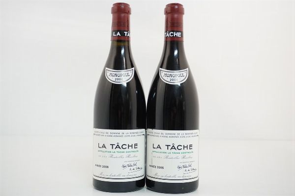 La Tâche Domaine de la Romanée Conti 2006  - Asta VINI PREGIATI E DISTILLATI DA COLLEZIONE - Associazione Nazionale - Case d'Asta italiane