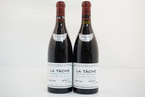 La Tâche Domaine de la Romanée Conti 2001  - Asta VINI PREGIATI E DISTILLATI DA COLLEZIONE - Associazione Nazionale - Case d'Asta italiane