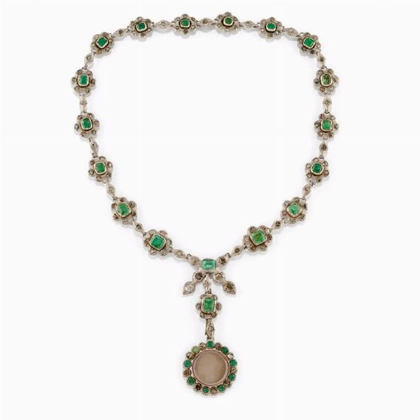 Collana con pendente in argento  - Asta Jewelry Week / Gioielli, Orologi, Argenti e Monete - Associazione Nazionale - Case d'Asta italiane