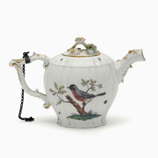 Piccola teiera Meissen, 1745-1750 circa  - Asta Maioliche e Porcellane - Associazione Nazionale - Case d'Asta italiane