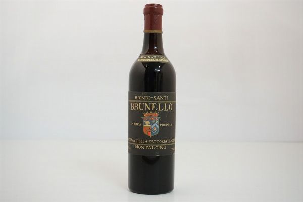 Brunello di Montalcino Riserva Biondi Santi 1955  - Asta Vini Pregiati e Distillati da Collezione - Associazione Nazionale - Case d'Asta italiane