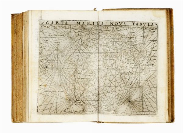 CLAUDIUS PTOLEMAEUS : La Geografia [...] con alcuni comenti e aggiunte fattevi da Sebastiano munstero Alamanno [...] ridotta in volgare italiano da M. Pietro Andrea Mattiolo...  - Asta Grafica & Libri - Associazione Nazionale - Case d'Asta italiane