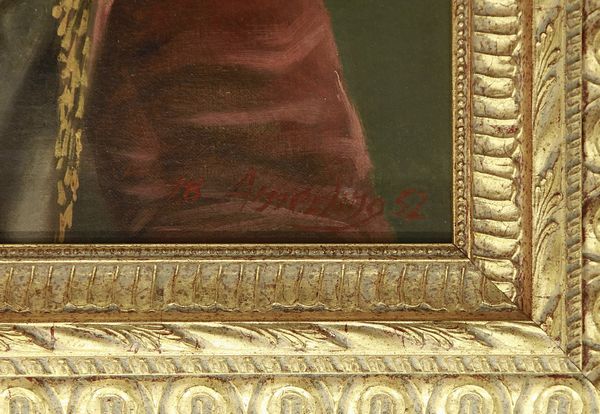 VON AMERLING FRIEDRICH RITTER (1803 - 1887) : Ritratto di spagnola.  - Asta ASTA 311 - ARTE ANTICA E DEL XIX SECOLO - Associazione Nazionale - Case d'Asta italiane