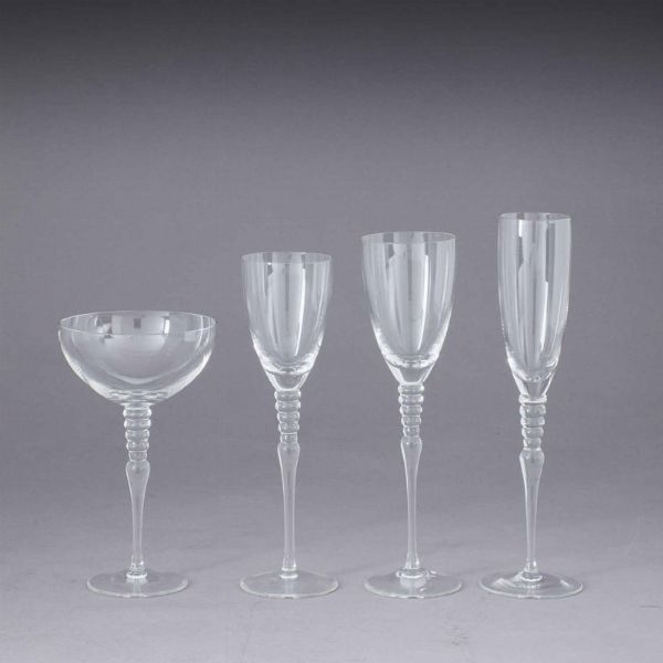 Servizio di bicchieri Classic Rose Rosenthal, 1980 circa  - Asta ASTA 0512 - L'ART DE LA TABLE - Associazione Nazionale - Case d'Asta italiane