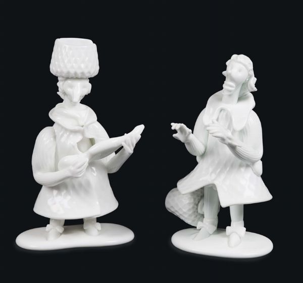 Due figurine serie Grotteschi  - Asta Murano, XX secolo. 150 vetri da collezionare - Associazione Nazionale - Case d'Asta italiane