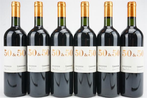 50&50 Avignonesi Capannelle 1990  - Asta Il Fascino e l'Eleganza - Un percorso tra i migliori Vini italiani e francesi - Associazione Nazionale - Case d'Asta italiane