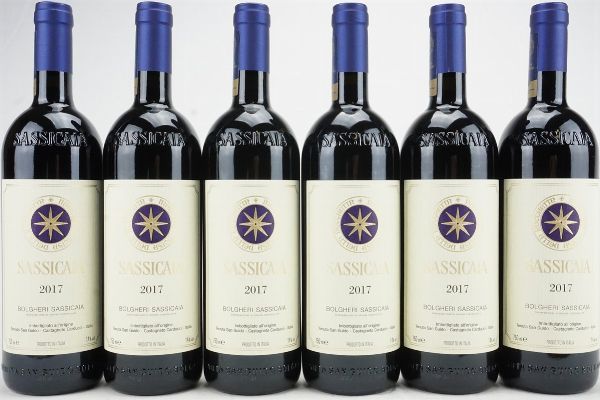 Sassicaia Tenuta San Guido 2017  - Asta Il Fascino e l'Eleganza - Un percorso tra i migliori Vini italiani e francesi - Associazione Nazionale - Case d'Asta italiane