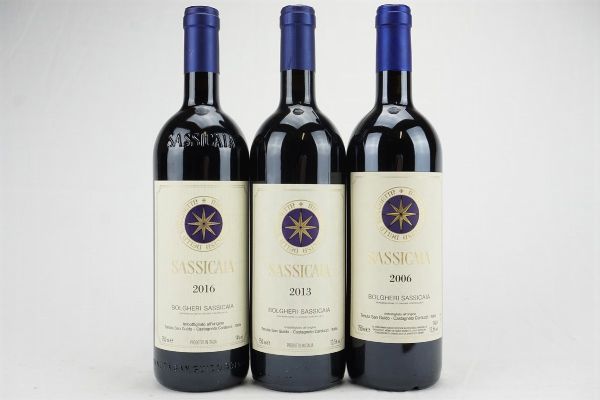 Sassicaia Tenuta San Guido  - Asta Il Fascino e l'Eleganza - Un percorso tra i migliori Vini italiani e francesi - Associazione Nazionale - Case d'Asta italiane