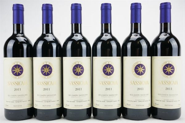 Sassicaia Tenuta San Guido 2011  - Asta Il Fascino e l'Eleganza - Un percorso tra i migliori Vini italiani e francesi - Associazione Nazionale - Case d'Asta italiane