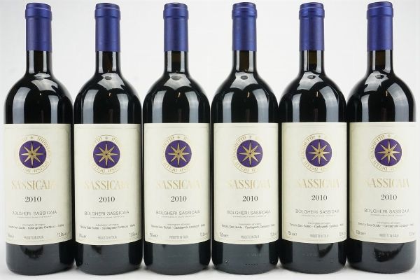 Sassicaia Tenuta San Guido 2010  - Asta Il Fascino e l'Eleganza - Un percorso tra i migliori Vini italiani e francesi - Associazione Nazionale - Case d'Asta italiane