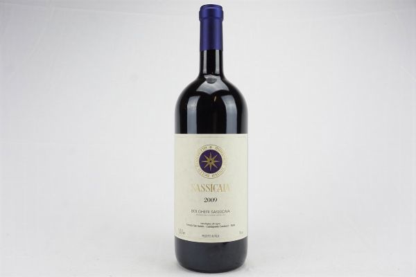 Sassicaia Tenuta San Guido 2009  - Asta Il Fascino e l'Eleganza - Un percorso tra i migliori Vini italiani e francesi - Associazione Nazionale - Case d'Asta italiane