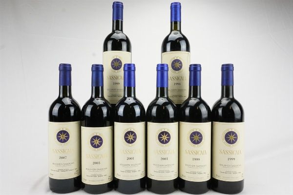 Sassicaia Tenuta San Guido  - Asta Il Fascino e l'Eleganza - Un percorso tra i migliori Vini italiani e francesi - Associazione Nazionale - Case d'Asta italiane