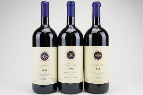 Sassicaia Tenuta San Guido  - Asta Il Fascino e l'Eleganza - Un percorso tra i migliori Vini italiani e francesi - Associazione Nazionale - Case d'Asta italiane