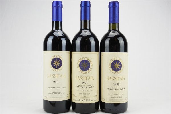 Sassicaia Tenuta San Guido  - Asta Il Fascino e l'Eleganza - Un percorso tra i migliori Vini italiani e francesi - Associazione Nazionale - Case d'Asta italiane