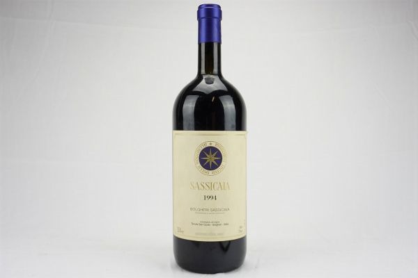 Sassicaia Tenuta San Guido 1994  - Asta Il Fascino e l'Eleganza - Un percorso tra i migliori Vini italiani e francesi - Associazione Nazionale - Case d'Asta italiane