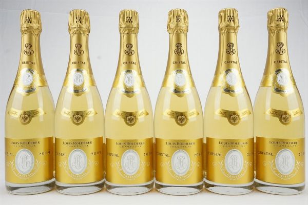 Cristal Louis Roederer 2009  - Asta Il Fascino e l'Eleganza - Un percorso tra i migliori Vini italiani e francesi - Associazione Nazionale - Case d'Asta italiane