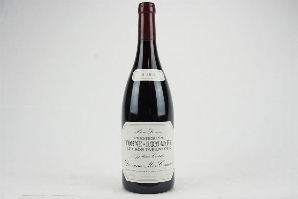 Vosne-Romanée Cros Parantoux Domaine Méo-Camuzet 2003  - Asta Il Fascino e l'Eleganza - Un percorso tra i migliori Vini italiani e francesi - Associazione Nazionale - Case d'Asta italiane