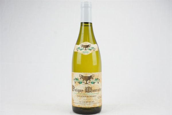 Puligny-Montrachet Les Enseignères Domaine J.-F. Coche Dury 2003  - Asta Il Fascino e l'Eleganza - Un percorso tra i migliori Vini italiani e francesi - Associazione Nazionale - Case d'Asta italiane