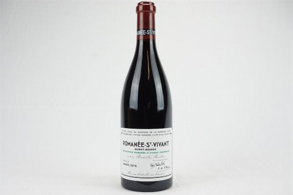 Romae Saint-Vivant Marey-Monge Domaine de la Romane Conti     2016  - Asta Il Fascino e l'Eleganza - Un percorso tra i migliori Vini italiani e francesi - Associazione Nazionale - Case d'Asta italiane