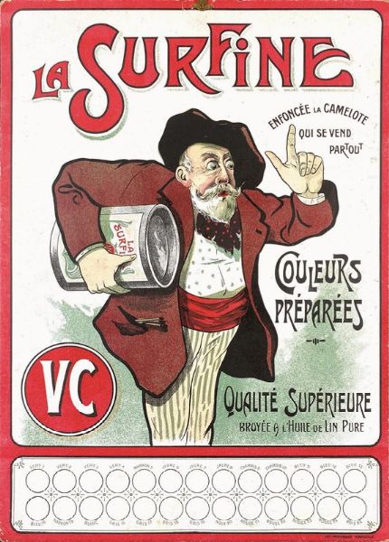 Anonimo : LA SURFINE, COULEURS PREPAREES  - Asta Manifesti | Cambi Time - Associazione Nazionale - Case d'Asta italiane