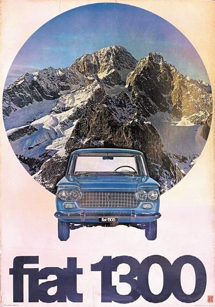 Anonimo : FIAT 1300  - Asta Manifesti | Cambi Time - Associazione Nazionale - Case d'Asta italiane