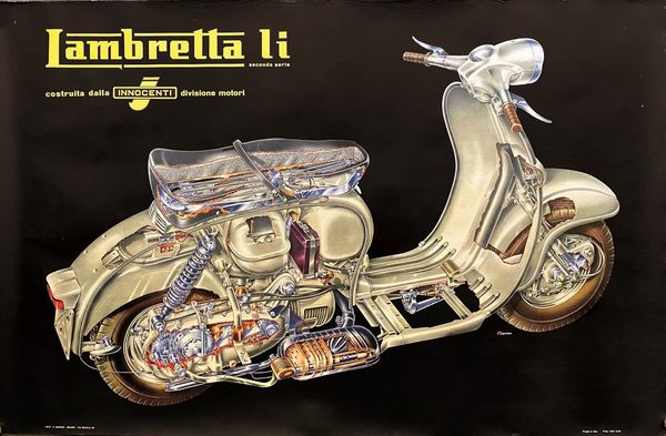 F. Lojacono : LAMBRETTA LI SECONDA SERIE  - Asta Manifesti | Cambi Time - Associazione Nazionale - Case d'Asta italiane