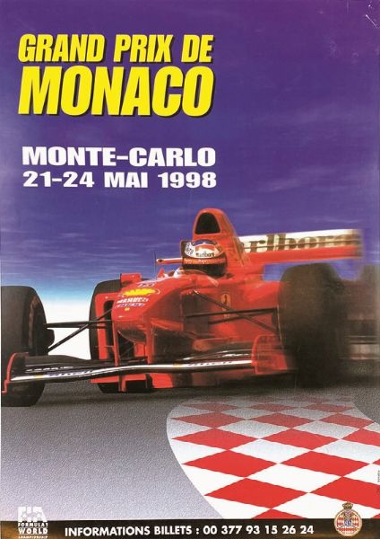 ARTISTI VARI : GRAN PREMIO DI SAN MARINO 1982 / GRAN PREMIO DI SAN MARINO 1998 / GRAND PRIX DE MONACO 1998 / GRAN PREMIO DITALIA 2011  - Asta Manifesti | Cambi Time - Associazione Nazionale - Case d'Asta italiane