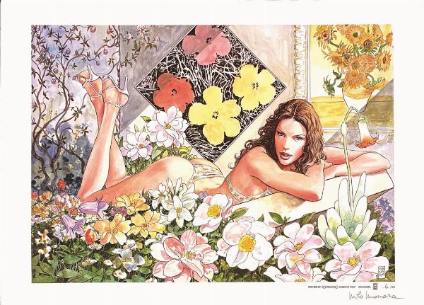 Manara Milo : FLOWER POWER  - Asta Manifesti | Cambi Time - Associazione Nazionale - Case d'Asta italiane