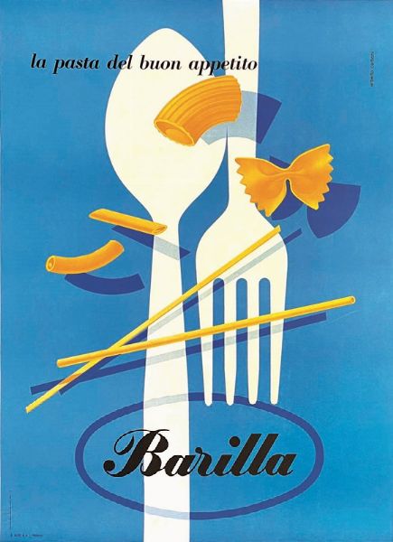 Carboni Erberto : LA PASTA DEL BUON APPETITO BARILLA  - Asta Manifesti | Cambi Time - Associazione Nazionale - Case d'Asta italiane