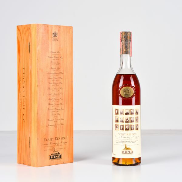 Hine, Grande Champagne Cognac Family Reserve  - Asta Heritage. Vini e Distillati da Collezione - Associazione Nazionale - Case d'Asta italiane