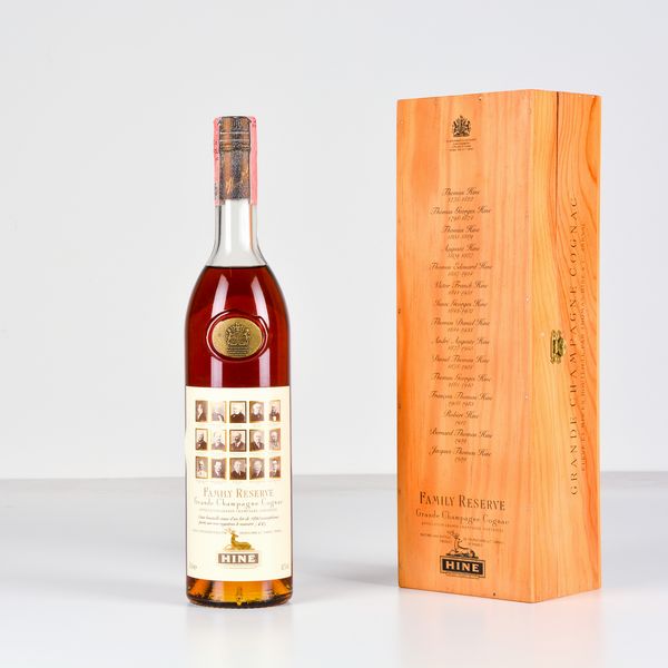 Hine, Grande Champagne Cognac Family Reserve  - Asta Heritage. Vini e Distillati da Collezione - Associazione Nazionale - Case d'Asta italiane