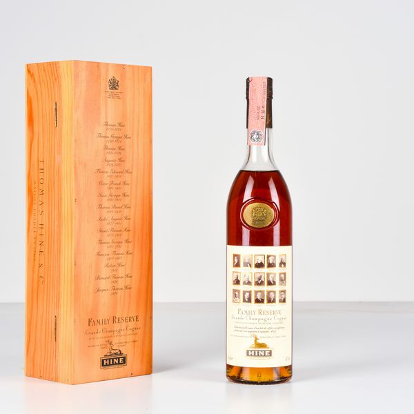 Hine, Grande Champagne Cognac Family Reserve  - Asta Heritage. Vini e Distillati da Collezione - Associazione Nazionale - Case d'Asta italiane