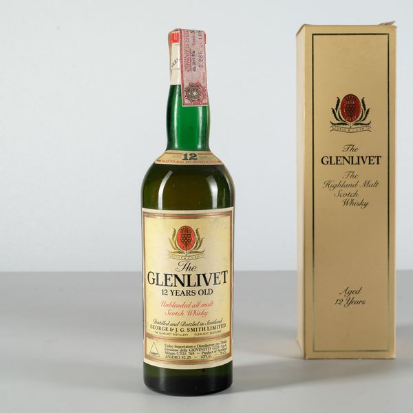 The Glenlivet, George & J.G Smith, Unblended All Malt Scotch Whisky 12 years old  - Asta Heritage. Vini e Distillati da Collezione - Associazione Nazionale - Case d'Asta italiane