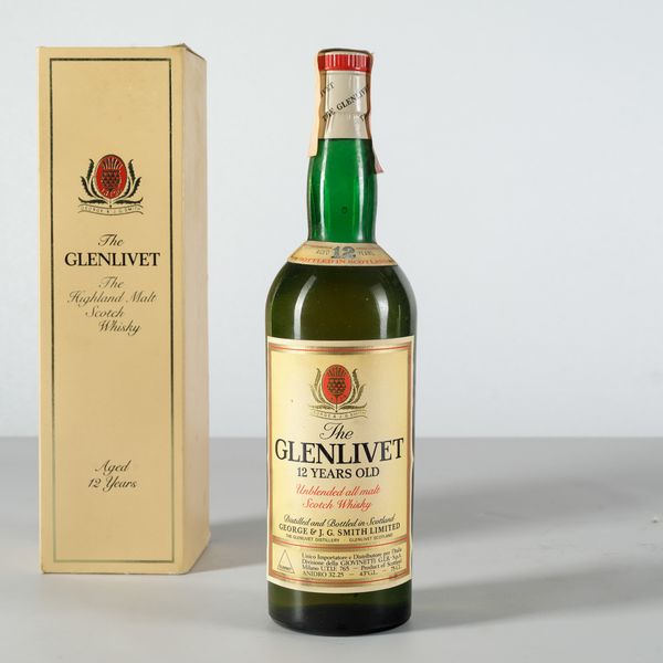 The Glenlivet, George & J.G Smith, Unblended All Malt Scotch Whisky 12 years old  - Asta Heritage. Vini e Distillati da Collezione - Associazione Nazionale - Case d'Asta italiane