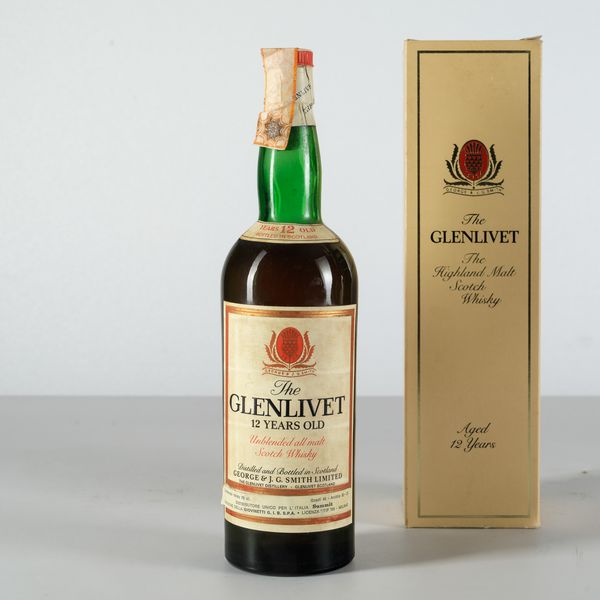 The Glenlivet, George & J.G Smith, Unblended All Malt Scotch Whisky 12 years old  - Asta Heritage. Vini e Distillati da Collezione - Associazione Nazionale - Case d'Asta italiane