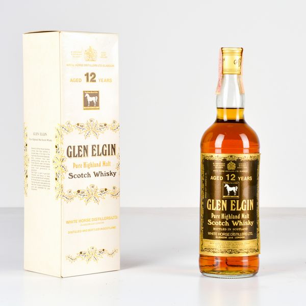 Glen Elgin, White Horse Distillers, Pure Highland Malt Scotch Whisky 12 years old  - Asta Heritage. Vini e Distillati da Collezione - Associazione Nazionale - Case d'Asta italiane