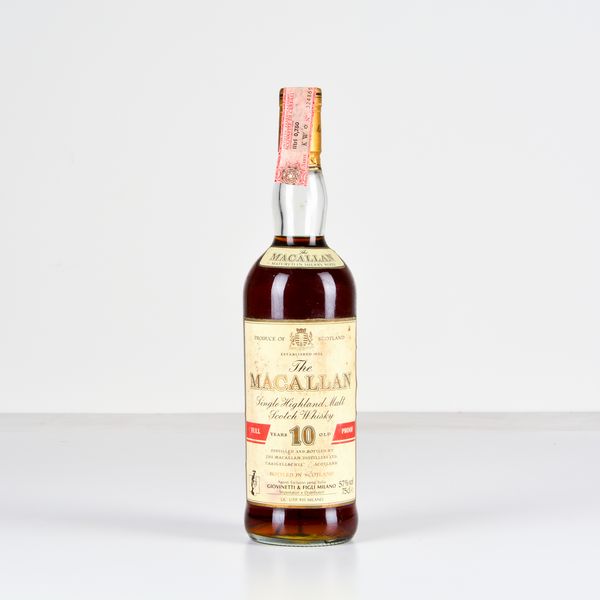 Macallan, Single Highland Malt Scotch Whisky 10 years old full proof Sherry wood  - Asta Heritage. Vini e Distillati da Collezione - Associazione Nazionale - Case d'Asta italiane