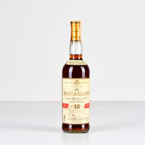 Macallan, Single Highland Malt Scotch Whisky 10 years old full proof Sherry wood  - Asta Heritage. Vini e Distillati da Collezione - Associazione Nazionale - Case d'Asta italiane