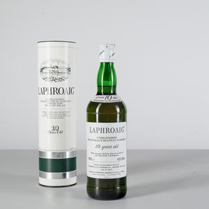 Laphroaig, Unblended Islay Malt Scotch Whisky 10 years old  - Asta Heritage. Vini e Distillati da Collezione - Associazione Nazionale - Case d'Asta italiane