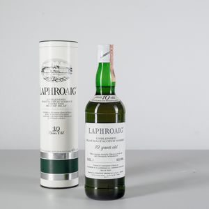 Laphroaig, Unblended Islay Malt Scotch Whisky 10 years old  - Asta Heritage. Vini e Distillati da Collezione - Associazione Nazionale - Case d'Asta italiane