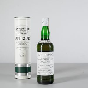 Laphroaig, Unblended Islay Malt Scotch Whisky 10 years old  - Asta Heritage. Vini e Distillati da Collezione - Associazione Nazionale - Case d'Asta italiane