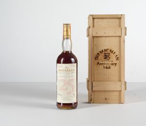 Macallan, Single Highland Scotch Whisky Anniversary 25 years old  - Asta Heritage. Vini e Distillati da Collezione - Associazione Nazionale - Case d'Asta italiane