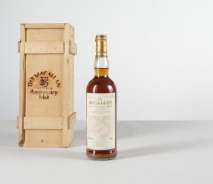 Macallan, Single Highland Scotch Whisky Anniversary 25 years old  - Asta Heritage. Vini e Distillati da Collezione - Associazione Nazionale - Case d'Asta italiane