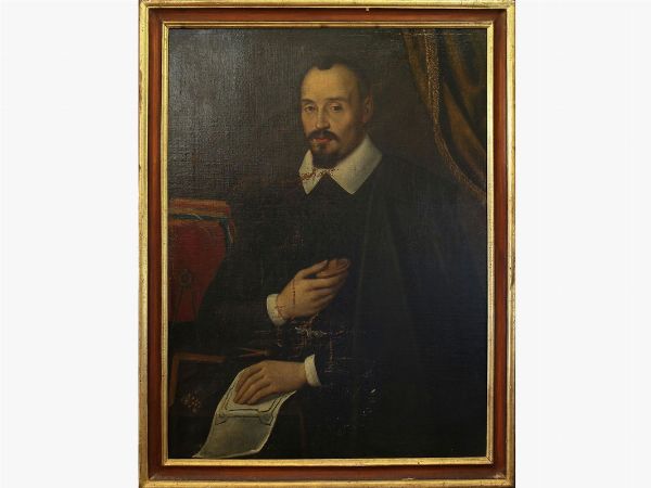 Scuola fiorentina della fine del XVI secolo : Francesco Laparelli (?)  - Asta Arredi e Dipinti dall'antica Fattoria Franceschini, in parte provenienti da Villa I Pitti - Associazione Nazionale - Case d'Asta italiane